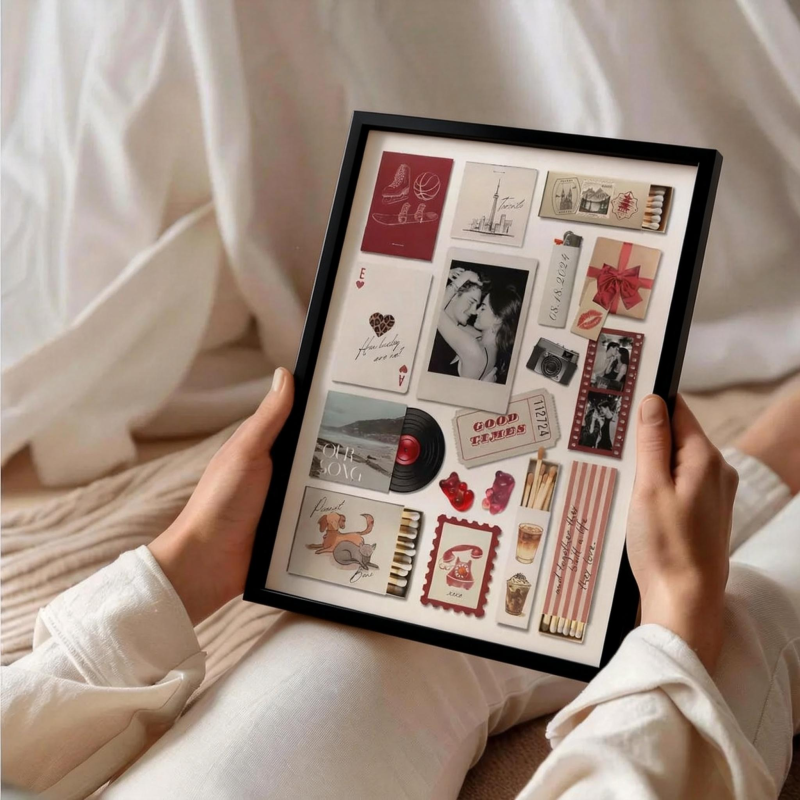 Cadre Photo Personnalisé En Boîte D'allumettes Avec Votre Texte, Poster Imprimé, Décoration Murale, Cadeau D'anniversaire - Mug Personnalisé