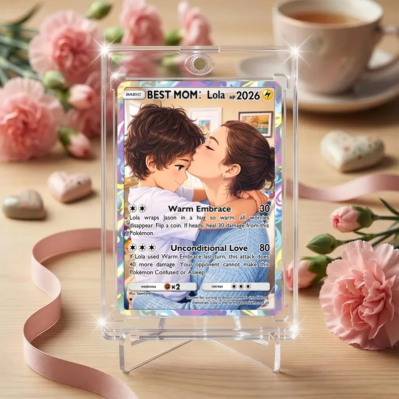 Carte À Collectionner Personnalisée Pour La Fête Des Mères, Carte Photo Personnalisée, Cadeau Pour Maman, Cadeau Pour La Fête Des Mères - Mug Personnalisé