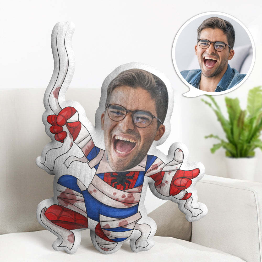 Custom Halloween Gifts Personalized Spider Man Minime Throw Pillow Gifts - Mug Personnalisé