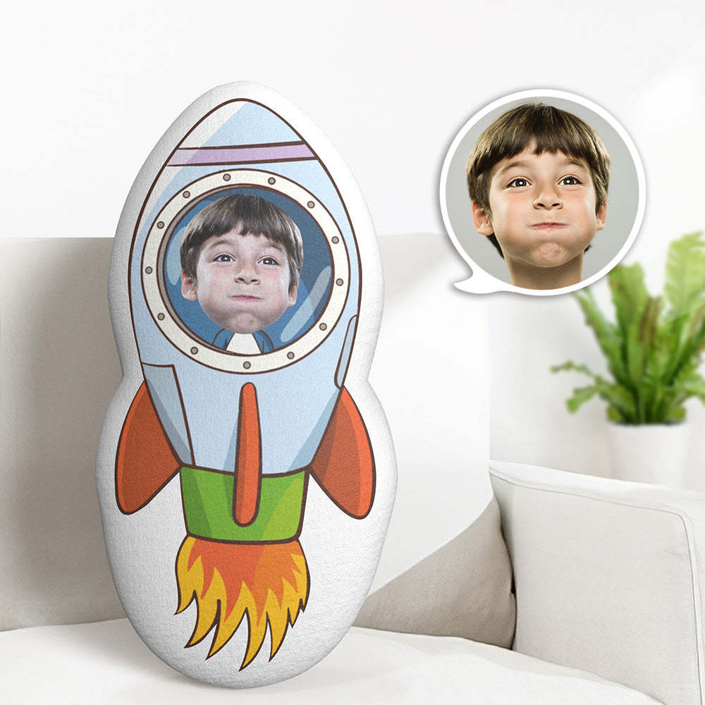 Oreiller Facial Personnalisé Fusée Astronaute Minime Poupée Cadeaux Photo Personnalisés Pour Les Enfants - Mug Personnalisé