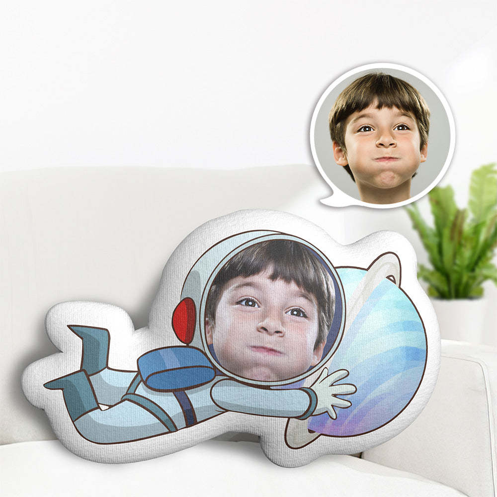 Oreiller Facial Personnalisé, Poupée Astronaute Mini Me, Cadeaux Photo Personnalisés Pour Enfants - Mug Personnalisé