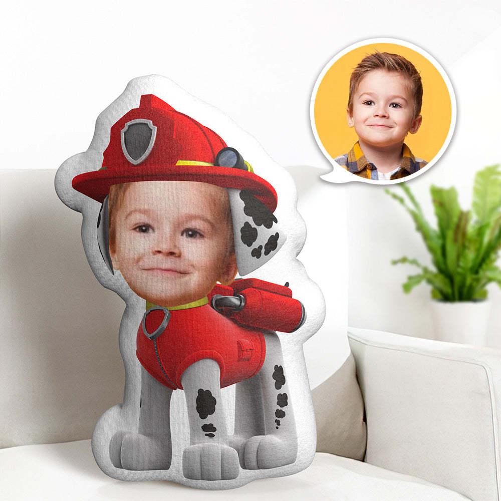 Oreiller Facial Personnalisé Minime Dalmatien, Costume Rouge, Poupée Chien, Cadeaux Photo Personnalisés Pour Enfants - Mug Personnalisé
