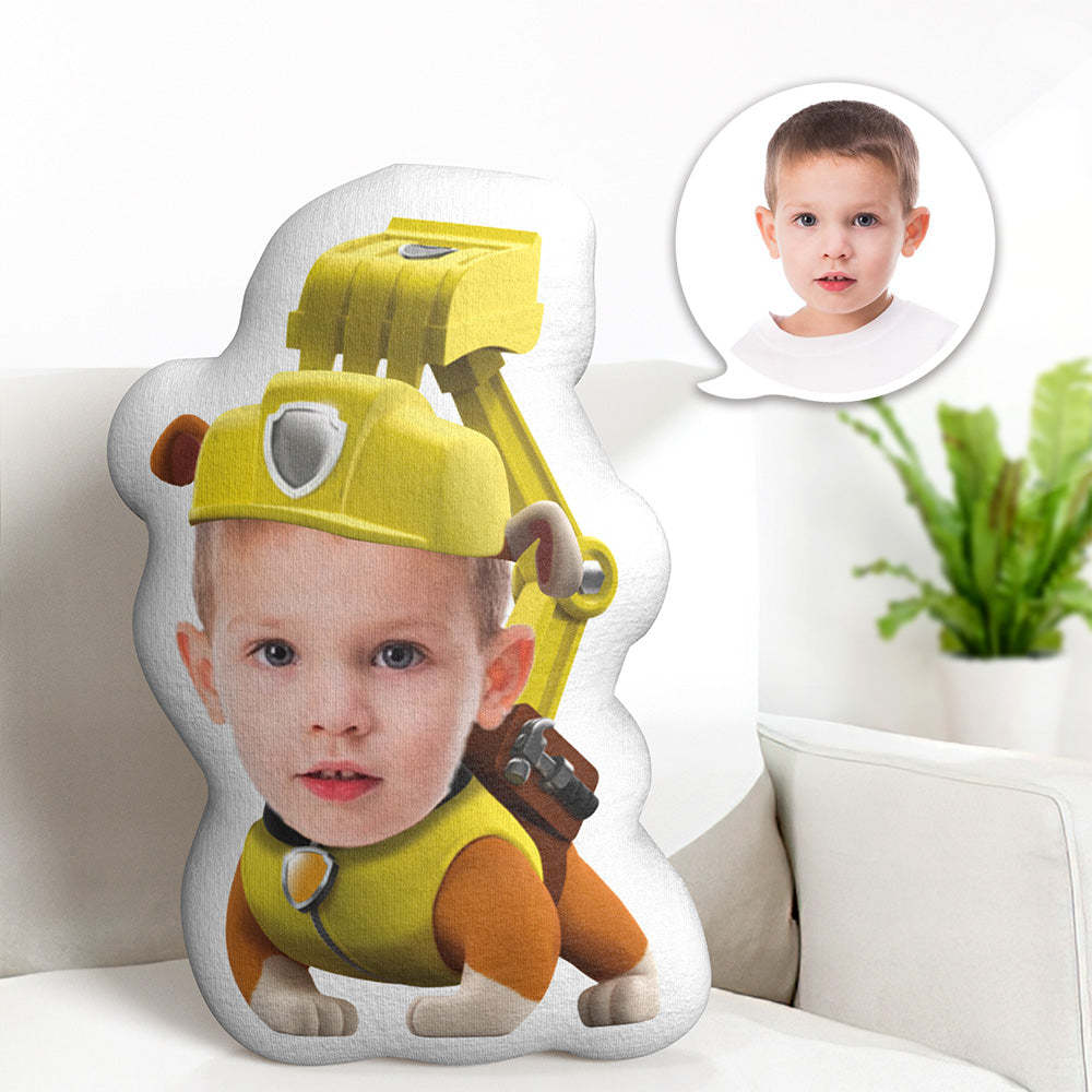 Oreiller Facial Personnalisé Minime, Costume Jaune, Poupée Chien, Cadeaux Photo Personnalisés Pour Enfants - Mug Personnalisé