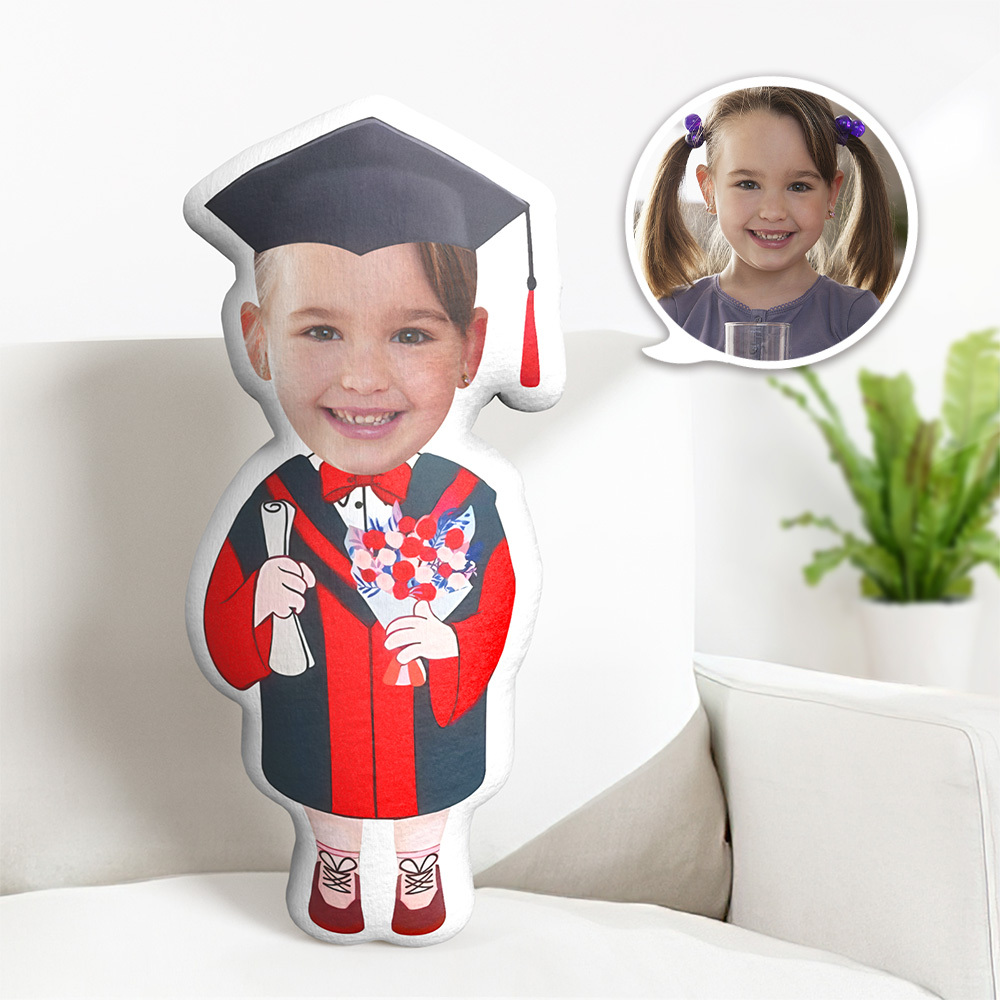 Cadeau De Remise De Diplôme Personnalisé, Poupée Minime Avec Photo De Visage Personnalisée, Coussin Minime De Remise De Diplôme Personnalisé - Mug Personnalisé