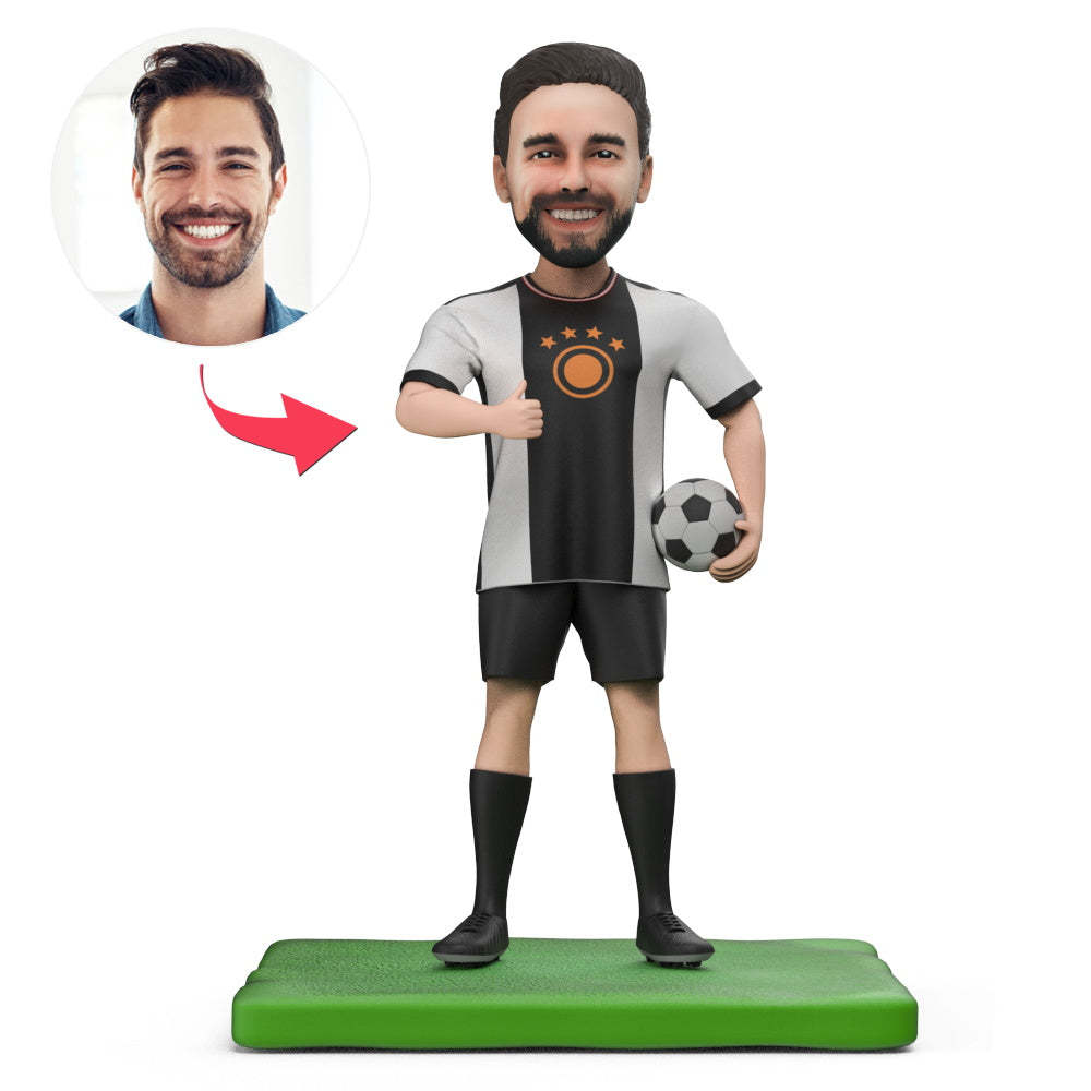 Bobblehead Personnalisé De Joueur De Football De La Coupe Du Monde 2022 De L'équipe D'allemagne Avec Texte Gravé - Mug Personnalisé