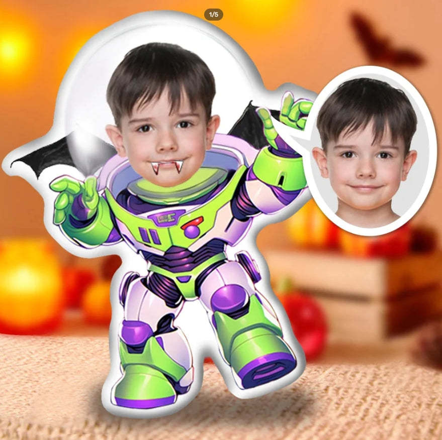 Oreiller Pour Le Visage D’halloween Minime Coussin Personnalisé Cadeaux Pour Le Visage Oreiller Photo Personnalisé Minime - Mug Personnalisé