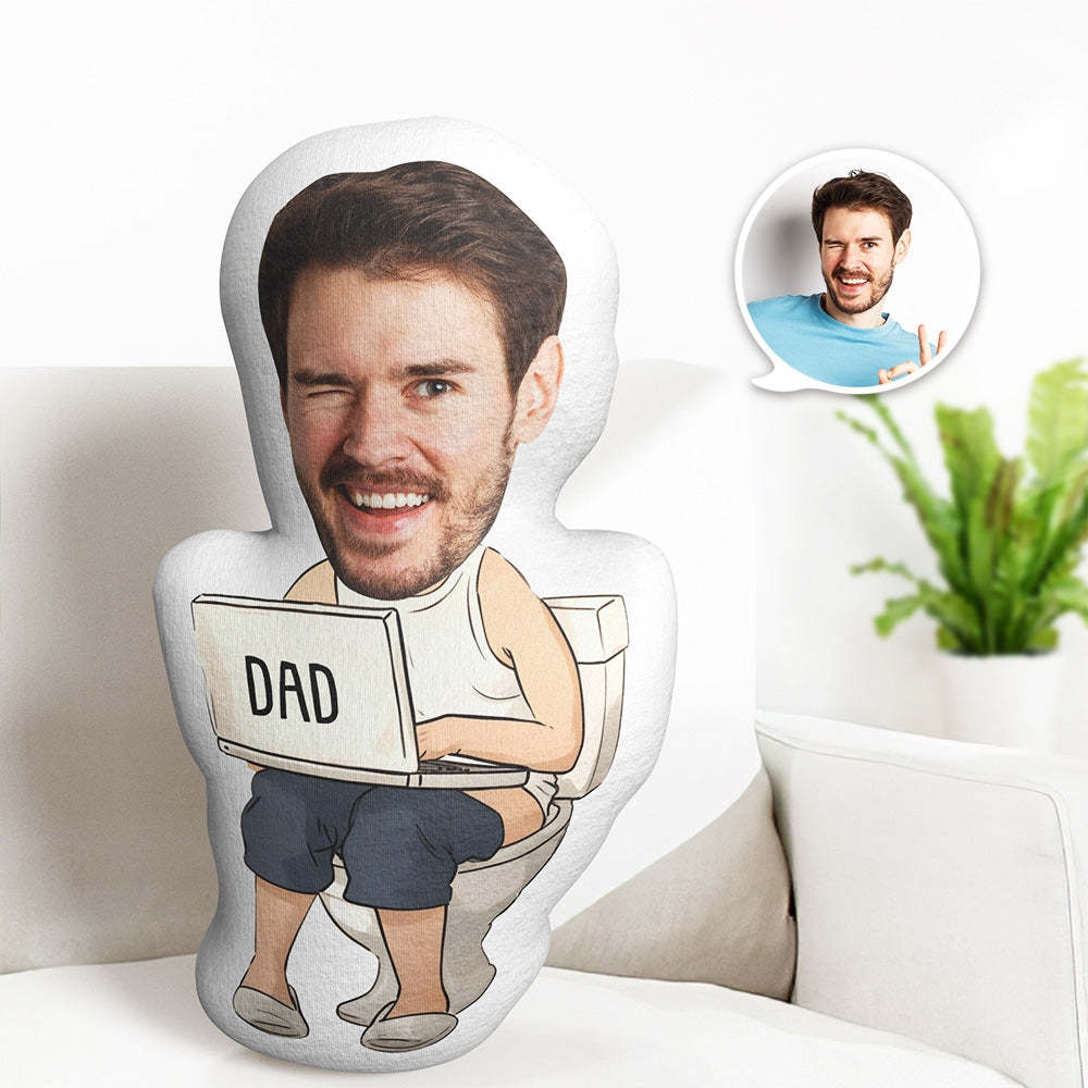 Oreiller Visage Photo Personnalisé Papa Drôle Faisant Papa Cadeaux Drôles Cadeau Visage Personnalisé Pour Papa - Mug Personnalisé