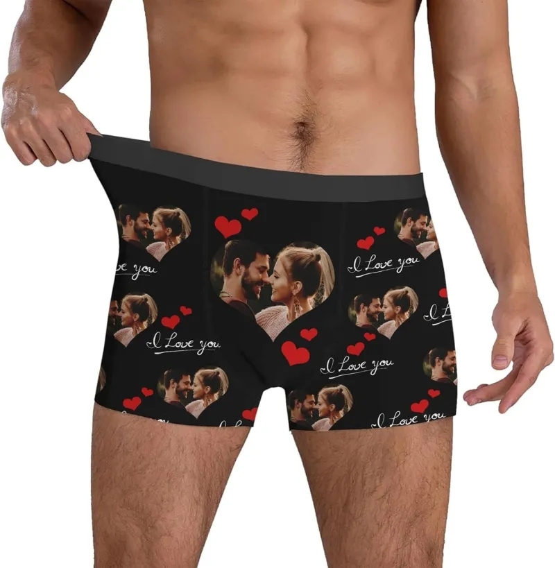 Boxer Personnalisé Sous-vêtements Personnalisés Photos Sous-vêtements Pour Hommes Cadeaux De Saint-valentin Pour Lui - Mug Personnalisé