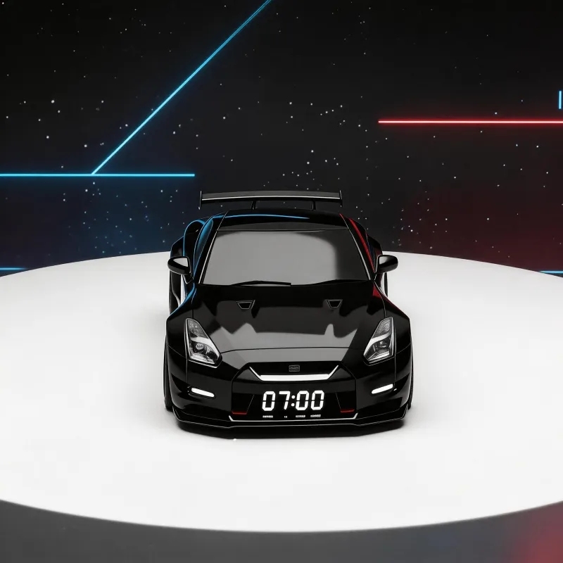 Réveil En Forme De Moteur D'hypercar Avec Effets Lumineux Et Sonores Réalistes, Décoration Voiture De Sport - Mug Personnalisé