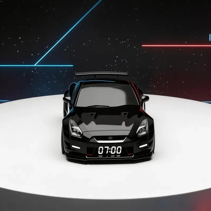 Réveil Hypercar Avec Son De Moteur, Effet D'échappement Et Lumières Led – Cadeau De Bureau Pour Les Passionnés De Voitures - Mug Personnalisé