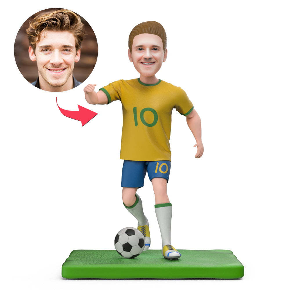Bobblehead Personnalisé De L'équipe Brésilienne Neymar De La Coupe Du Monde Avec Texte Gravé - Mug Personnalisé