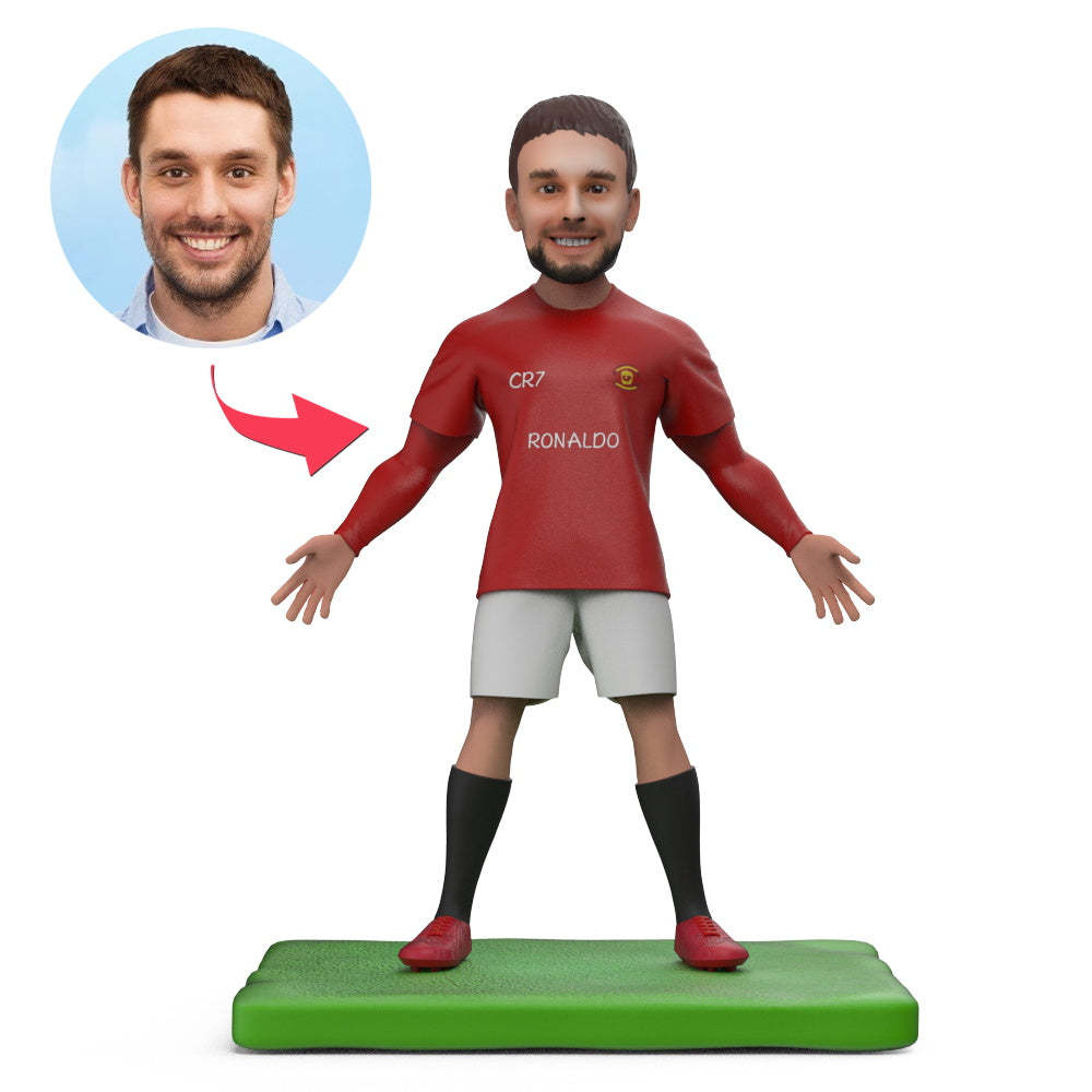 Portugal Ronaldo No.7 Shirt Bobblehead Personnalisé Avec Texte Gravé - Mug Personnalisé