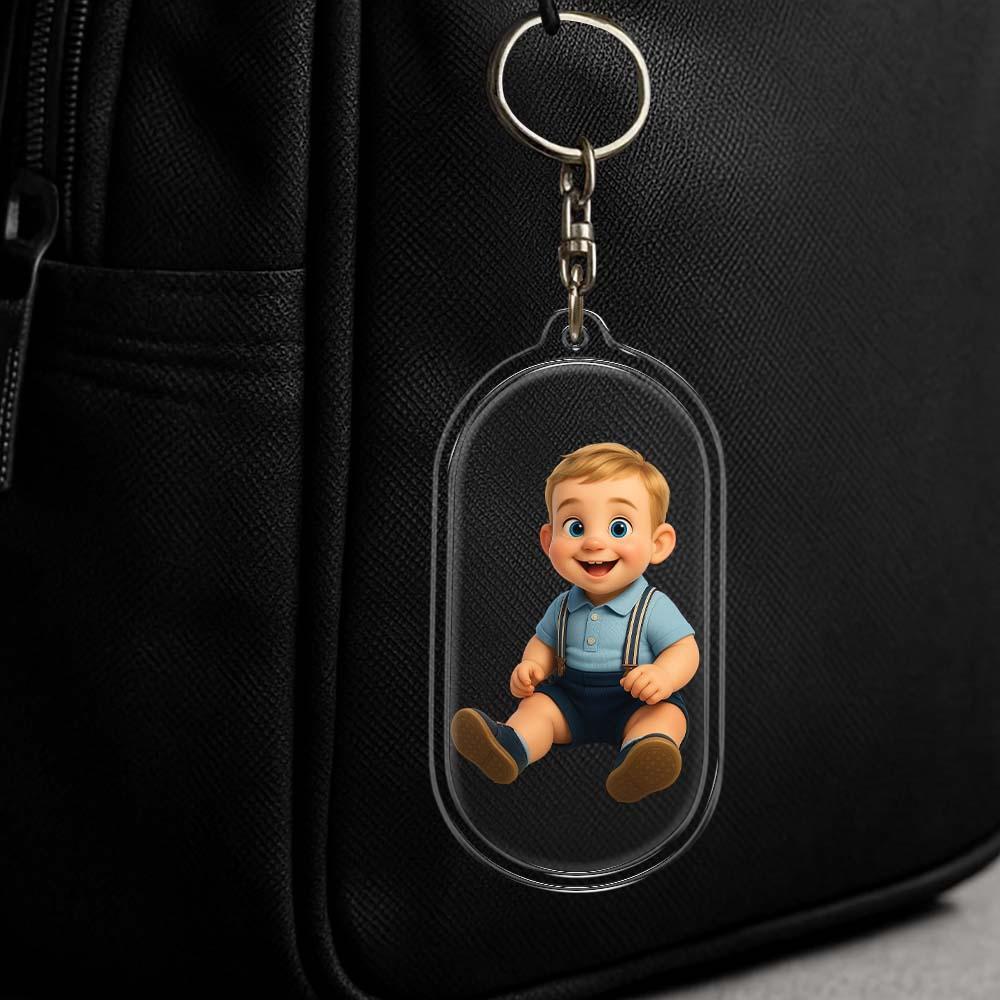 Porte-clés Personnalisé Pour Couple, Porte-clés Acrylique Personnalisé Avec Dessin Animé, Breloque Photo Pour Sac, Cadeau Souvenir Unique Pour Amoureux, Anniversaire, Saint-valentin, Cadeau De Vacances - Mug Personnalisé