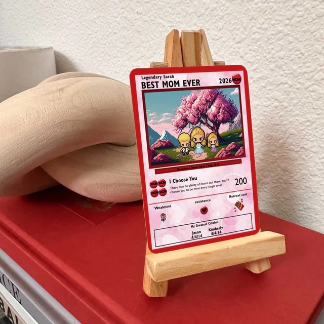 Carte À Collectionner Personnalisée Pour La Fête Des Mères, Carte Photo Personnalisée, Cadeau Pour Maman, Cadeau Pour La Fête Des Mères - Mug Personnalisé