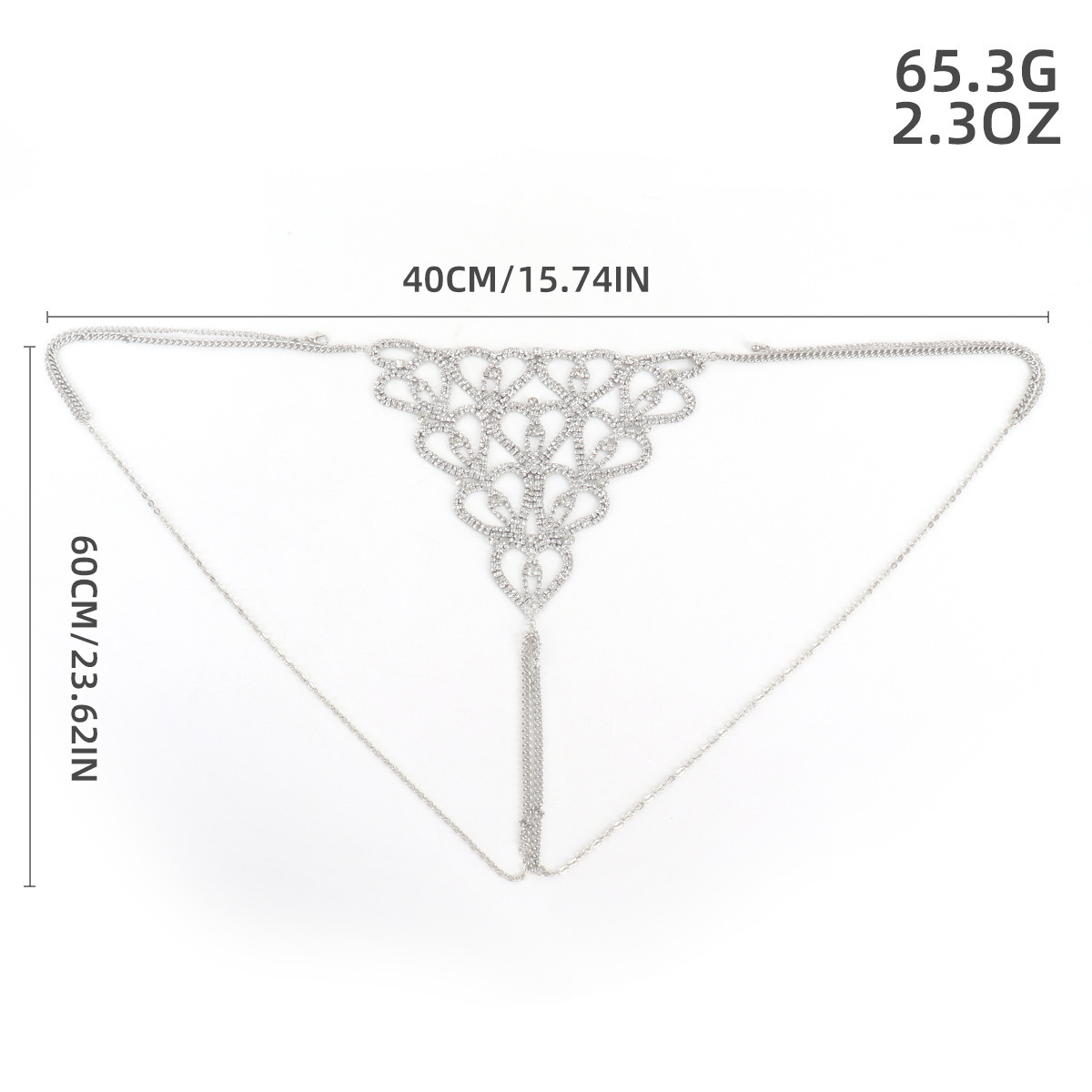 Soutien-gorge Chaîne De Corps De Luxe En Strass, Bijou De Poitrine Géométrique En Cristal Et Cœur Scintillant. - Mug Personnalisé