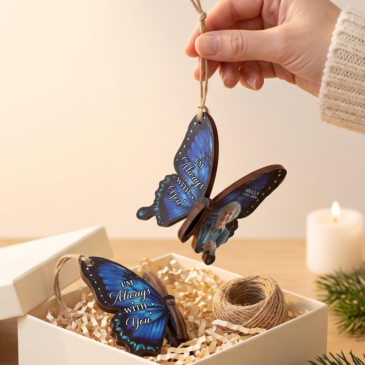 Photo Personnalisée Ornement En Bois Commémoratif Personnalisé Cardinal Papillon Colibri Robin Souvenir Noël Cadeau à Suspendre Cadeau De Sympathie - Mug Personnalisé