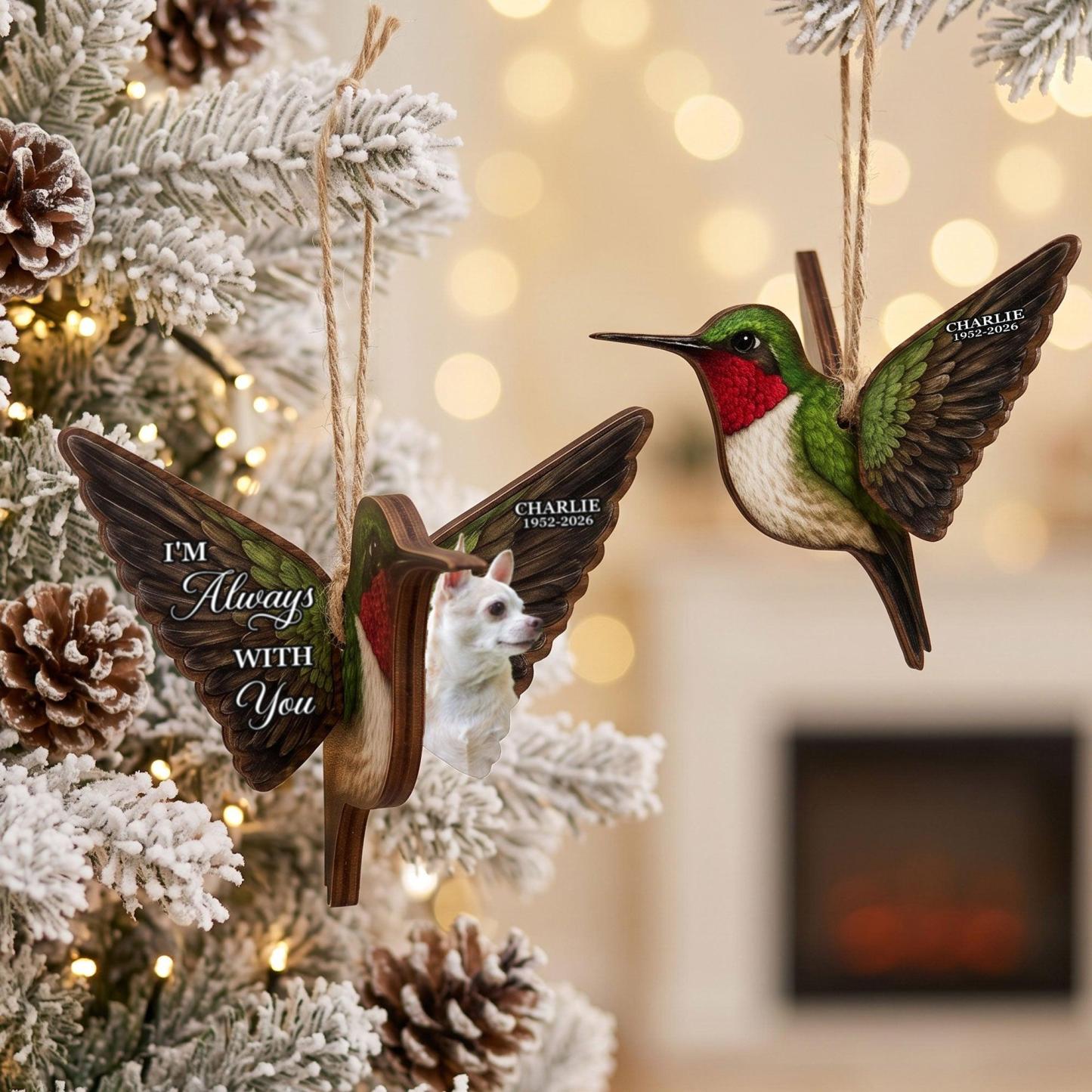 Photo Personnalisée Ornement En Bois Commémoratif Personnalisé Cardinal Papillon Colibri Robin Souvenir Noël Cadeau à Suspendre Cadeau De Sympathie - Mug Personnalisé