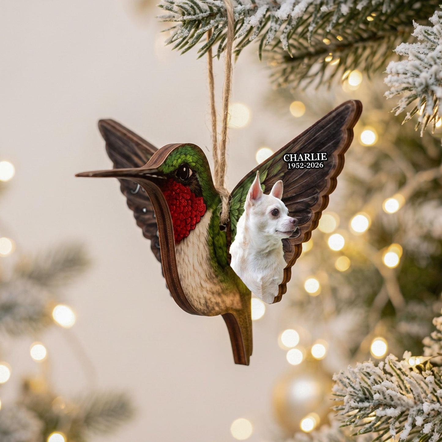 Photo Personnalisée Ornement En Bois Commémoratif Personnalisé Cardinal Papillon Colibri Robin Souvenir Noël Cadeau à Suspendre Cadeau De Sympathie - Mug Personnalisé