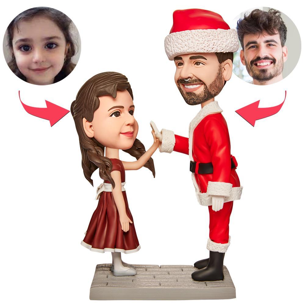 Cadeau De Noël Happy Hand Clapping Bobblehead Personnalisé Avec Texte Gravé - Mug Personnalisé