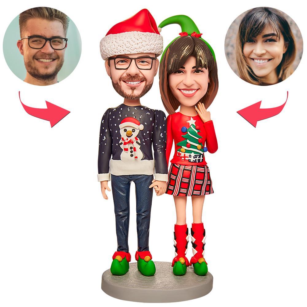 Cadeau De Noël Lovers Suit Bobblehead Personnalisé Avec Texte Gravé - Mug Personnalisé