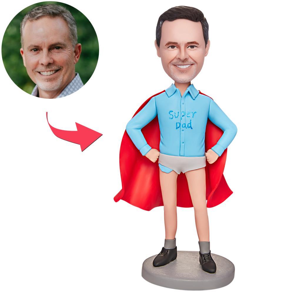 Cadeau De Fête Des Pères Sous-vêtements Personnalisés Papa Personnalisé Bobblehead Avec Texte Gravé - Mug Personnalisé