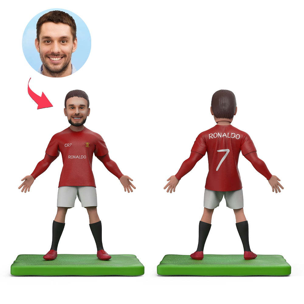 Portugal Ronaldo No.7 Shirt Bobblehead Personnalisé Avec Texte Gravé - Mug Personnalisé