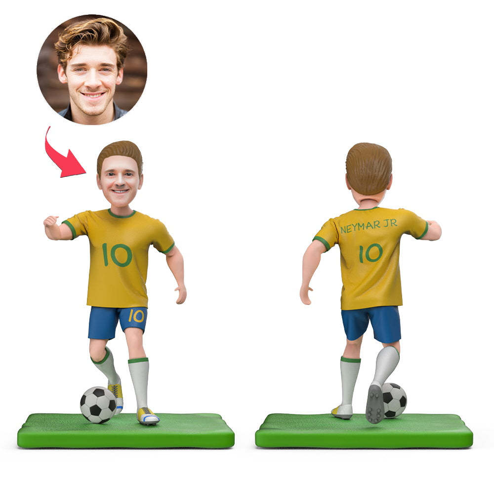 Bobblehead Personnalisé De L'équipe Brésilienne Neymar De La Coupe Du Monde Avec Texte Gravé - Mug Personnalisé