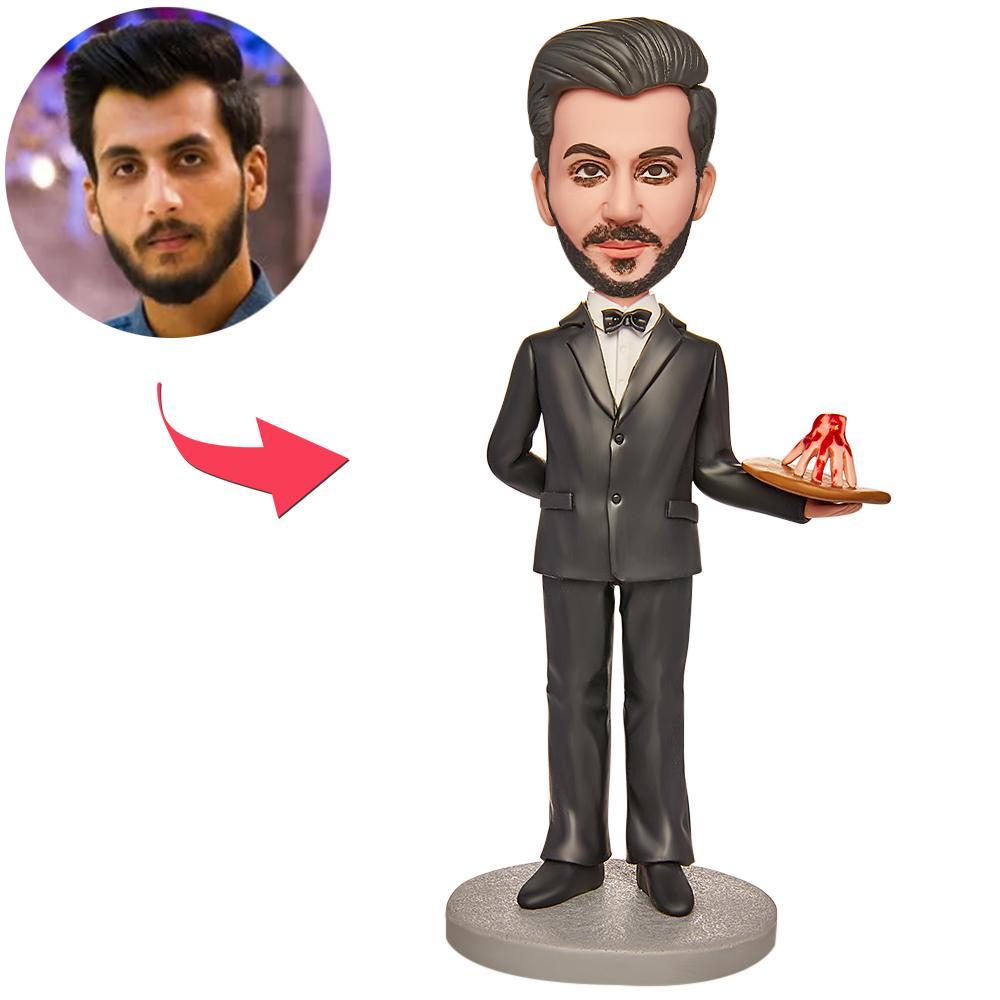 Cadeau D'halloween Terroriste Gouvernante Personnalisée Bobblehead Avec Texte Gravé - Mug Personnalisé