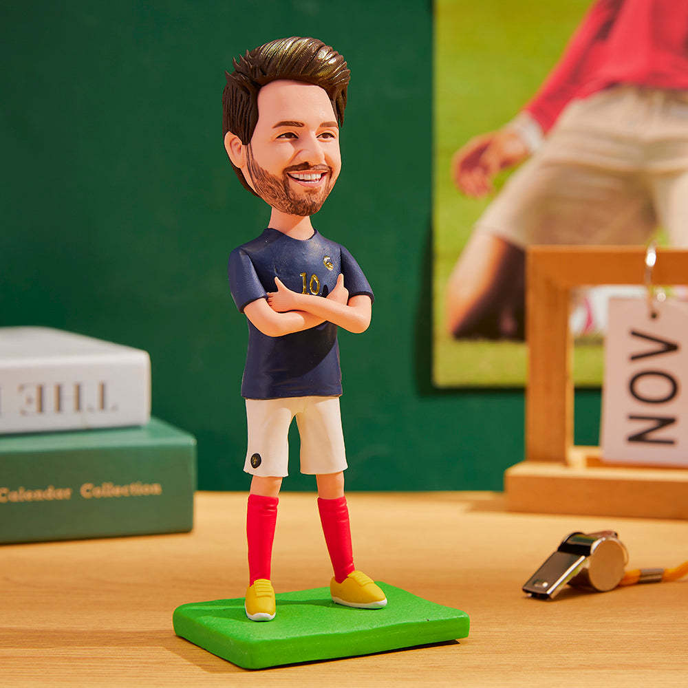 Figurine Personnalisée De La Coupe Du Monde De France Avec Texte Gravé - Mug Personnalisé