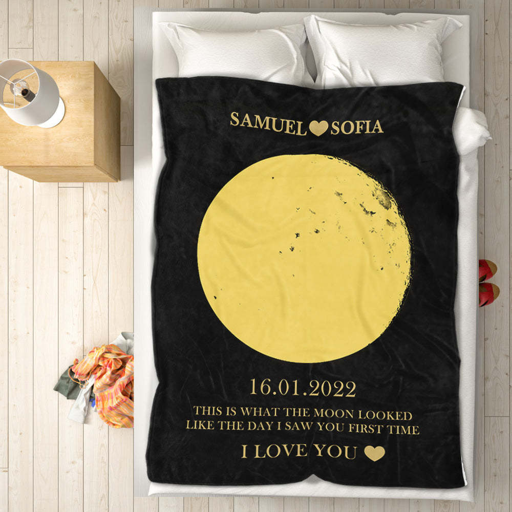 Couverture Personnalisée De Phases De Lune, Cadeau De Noms Personnalisés Pour Elle - Mug Personnalisé