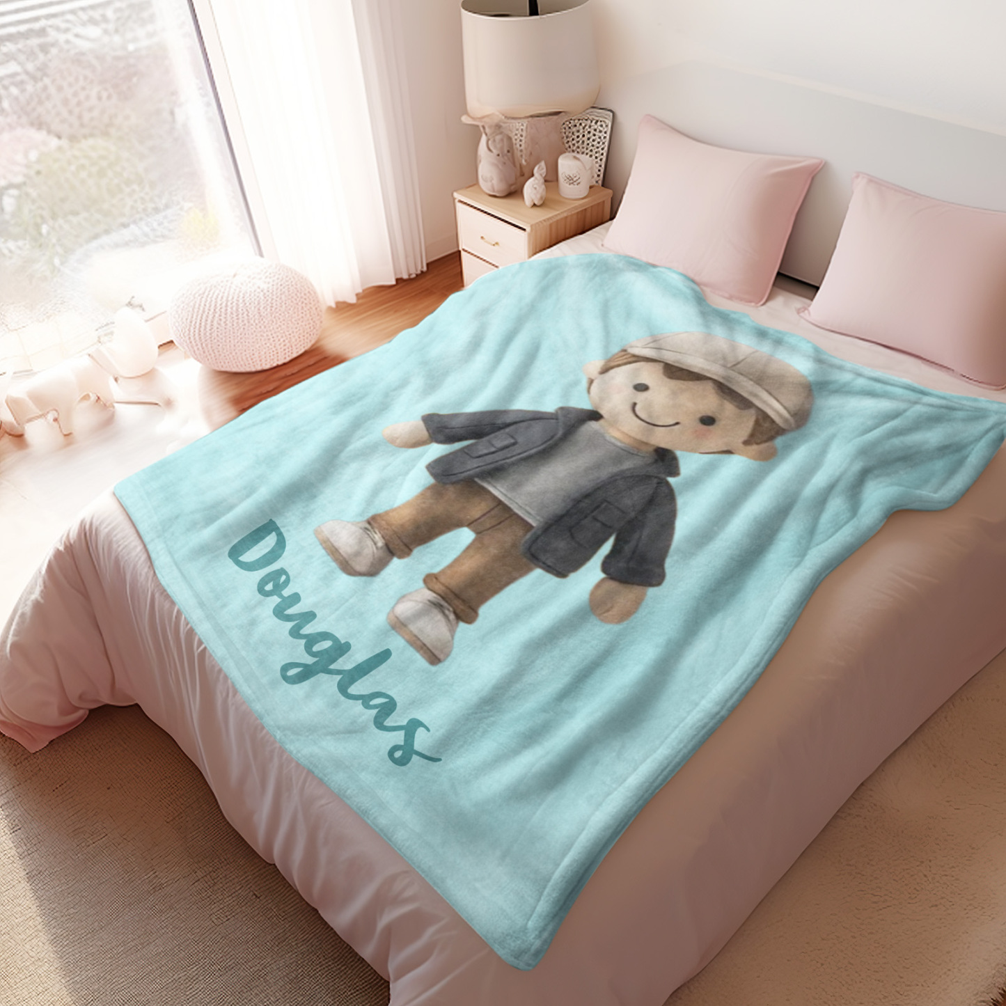 Couverture Photo Personnalisée, Jolie Couverture En Peluche, Mini Couverture Moi, Cadeaux Pour Amoureux - Mug Personnalisé