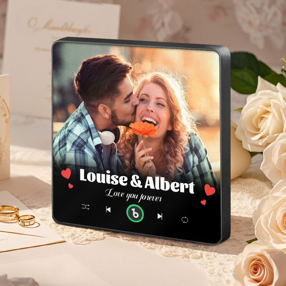 Aimant De Réfrigérateur Personnalisé Avec Chanson Et Image, Couverture D'album De Musique Personnalisée, Cadeau Pour Couples - Mug Personnalisé