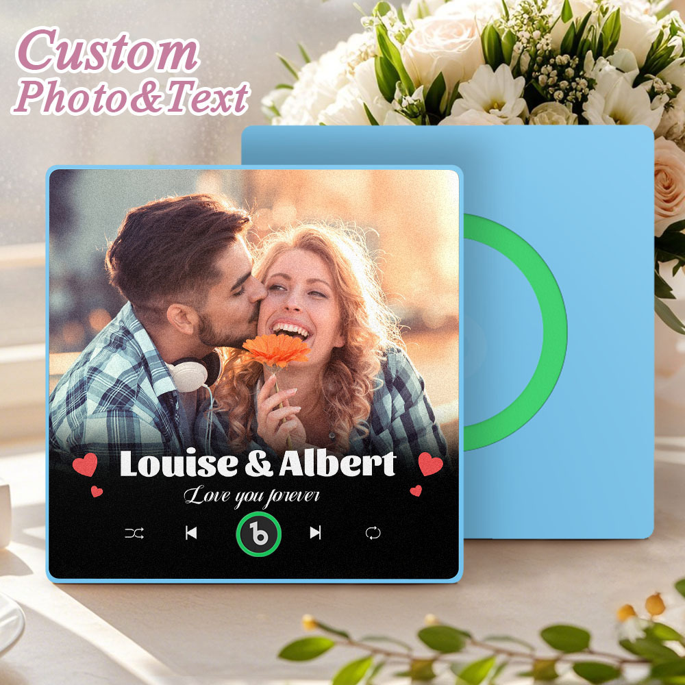 Aimant De Réfrigérateur Personnalisé Avec Chanson Et Image, Couverture D'album De Musique Personnalisée, Cadeau Pour Couples - Mug Personnalisé