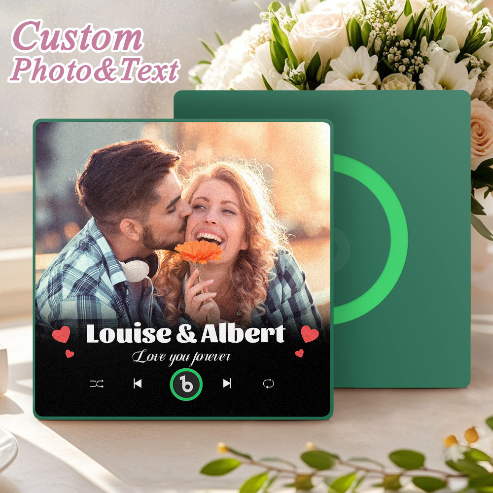 Aimant De Réfrigérateur Personnalisé Avec Chanson Et Image, Couverture D'album De Musique Personnalisée, Cadeau Pour Couples - Mug Personnalisé