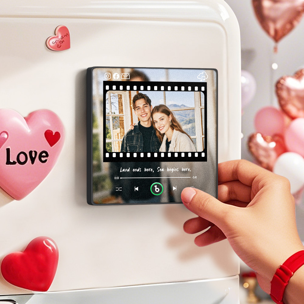 Aimant De Réfrigérateur Personnalisé Avec Photo Musicale, Couverture D'album De Chansons Pour Les Amoureux - Mug Personnalisé