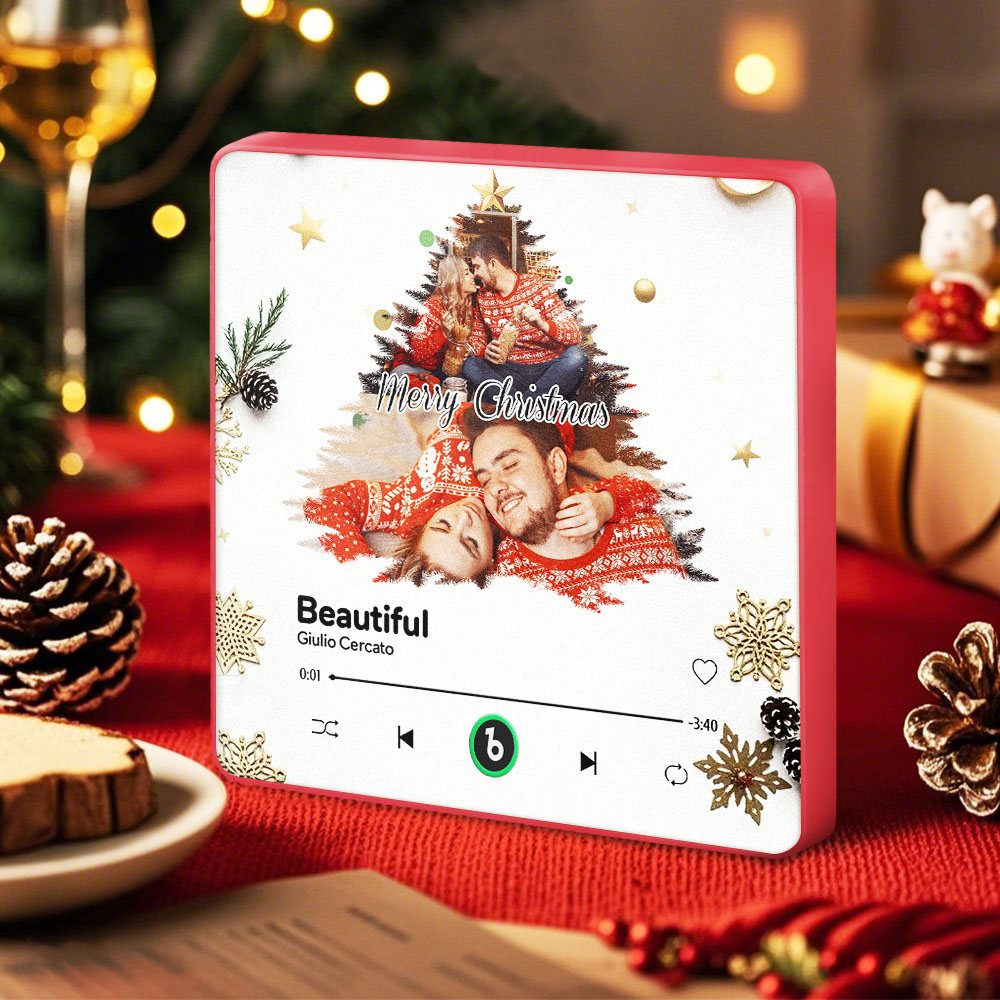 Aimant De Réfrigérateur De Noël Personnalisé - Cadeau De Noël Unique