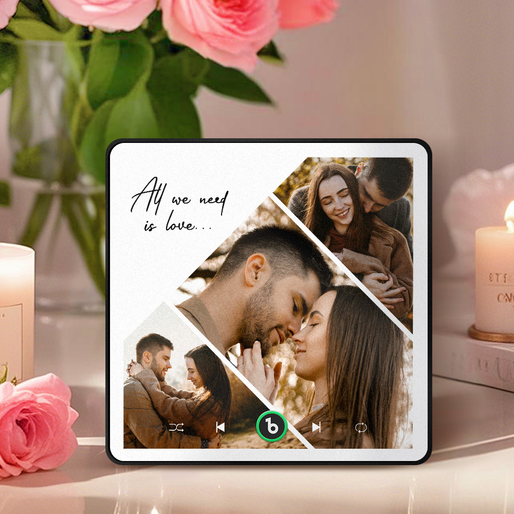 Aimants De Réfrigérateur De Musique Personnalisés Cadeaux De La Saint-valentin Aimant De Réfrigérateur De Musique Personnalisé Cadre Coloré Album Aimant De Réfrigérateur Peut Jouer Des Chansons Cadeau Pour Couple - Mug Personnalisé