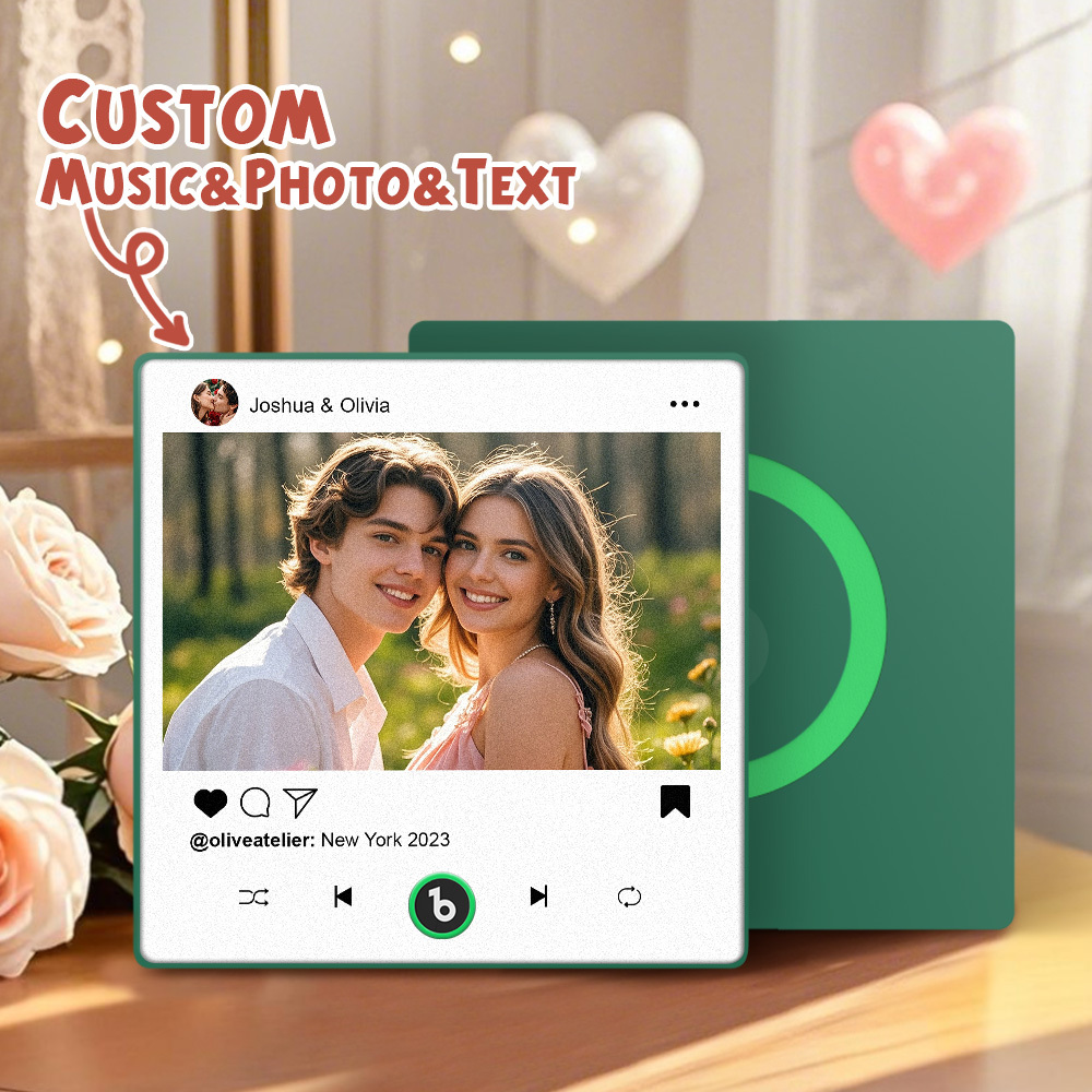 Aimants De Réfrigérateur De Musique Personnalisés Cadeaux De La Saint-valentin Aimant De Réfrigérateur De Musique Personnalisé Cadre Coloré Album Aimant De Réfrigérateur Peut Jouer Des Chansons Cadeau Pour Couple - Mug Personnalisé