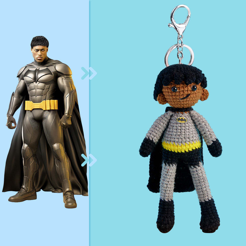 Corps Complet Personnalisable 1 Personne Poupée Au Crochet Personnalisée Mini Poupées Tissées À La Main Cadeaux - Batman - Mug Personnalisé