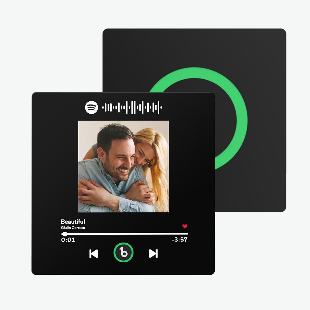 Aimant De Réfrigérateur Spotify Nouvelle Version 4.0, Aimant Musical Personnalisé Avec Cadre Coloré, Aimant De Réfrigérateur En Forme D'album, Permet D'écouter Des Chansons, Cadeau Pour Couple - Mug Personnalisé