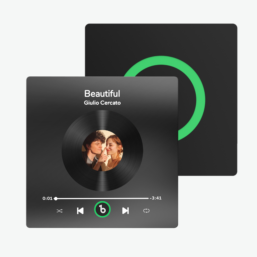 Aimant De Réfrigérateur Spotify Nouvelle Version 4.0, Aimant Musical Personnalisé Avec Cadre Coloré, Aimant De Réfrigérateur En Forme D'album, Permet D'écouter Des Chansons, Cadeau Pour Couple - Mug Personnalisé