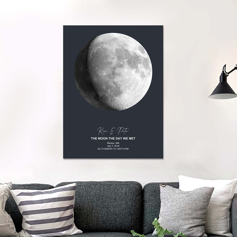Cadeau Personnalisé D’affiche De Phase De Lune Pour L’anniversaire - Mug Personnalisé