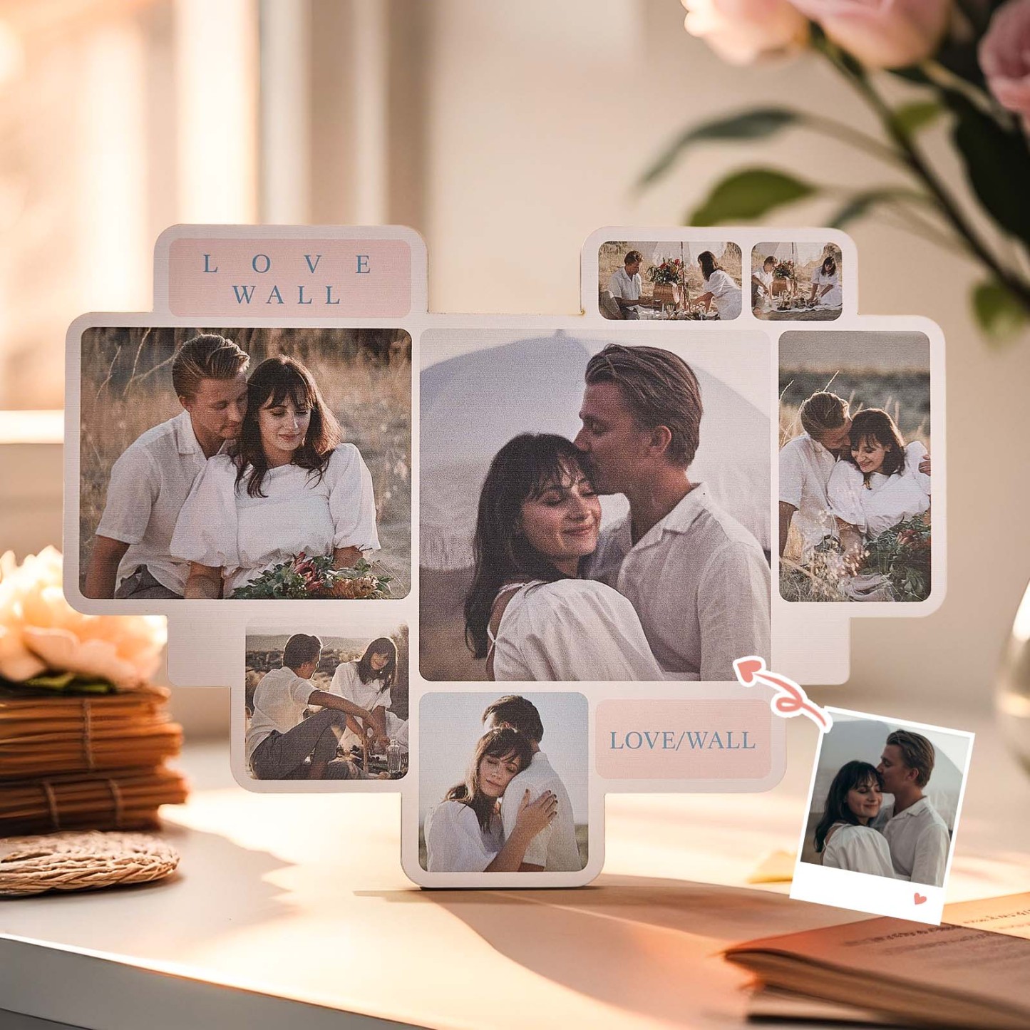 Ornement De Cœur Photo Personnalisé Cadeau Souvenir Personnalisé En Forme De Cœur Décoration Photo Personnalisée - Mug Personnalisé