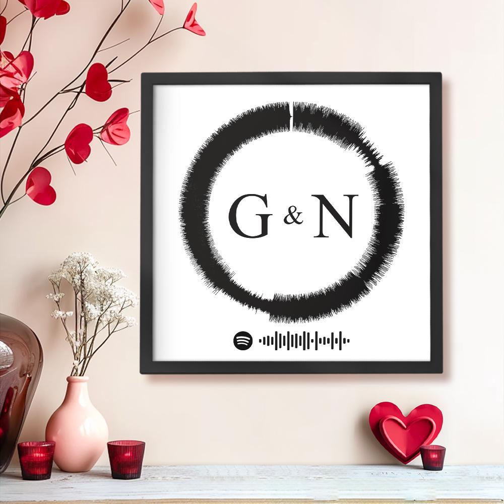 Cadeaux Personnalisés Avec Nom, Cadre Spotify Personnalisé, Cadeaux Imprimés Personnalisés Pour Amoureux - Mug Personnalisé