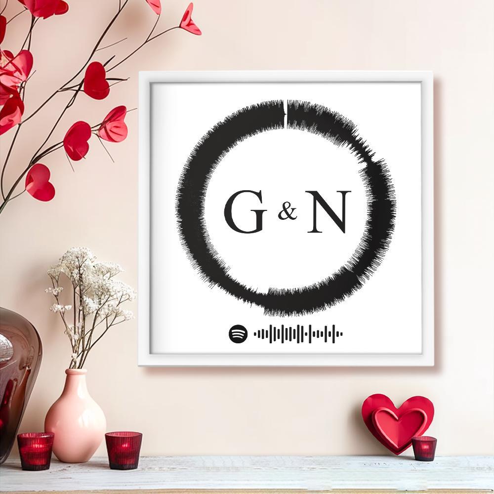 Cadeaux Personnalisés Avec Nom, Cadre Spotify Personnalisé, Cadeaux Imprimés Personnalisés Pour Amoureux - Mug Personnalisé