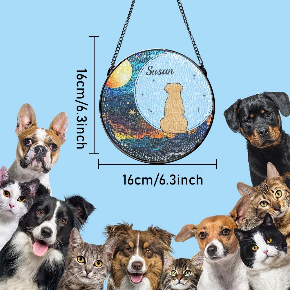 Attrape-soleil Personnalisé En Vitrail Pour Animaux De Compagnie Attrape-soleil Personnalisé Pour Fenêtre Pour Amoureux Des Animaux De Compagnie - Mug Personnalisé