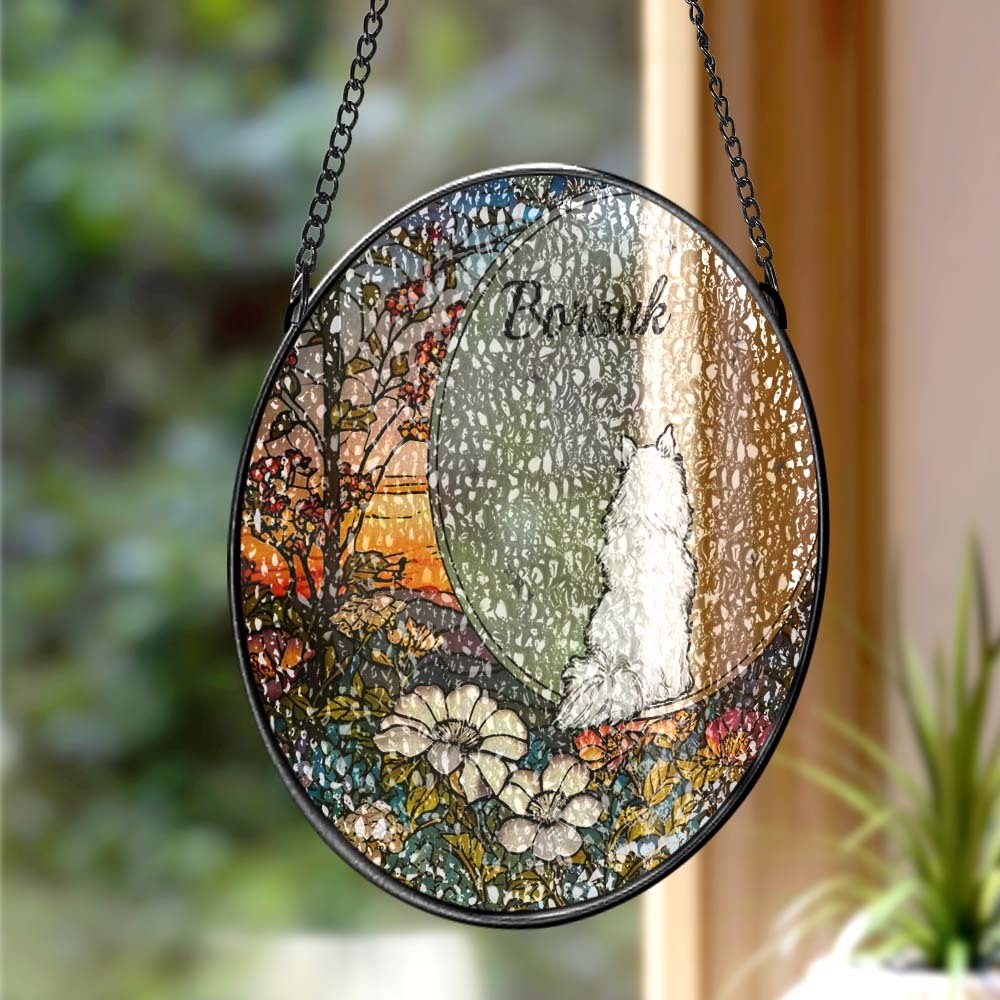 Attrape-soleil Personnalisé En Vitrail Pour Animaux De Compagnie Attrape-soleil Personnalisé Pour Fenêtre Pour Amoureux Des Animaux De Compagnie - Mug Personnalisé