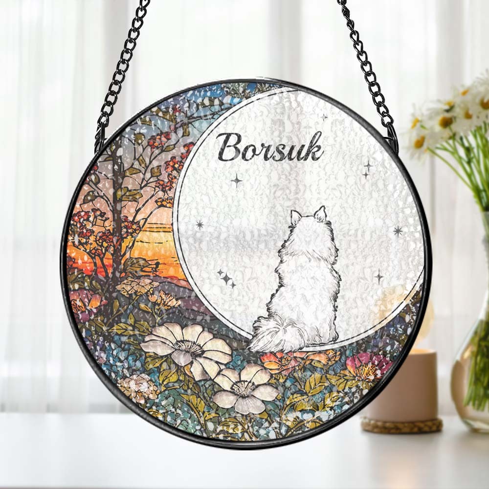 Attrape-soleil Personnalisé En Vitrail Pour Animaux De Compagnie Attrape-soleil Personnalisé Pour Fenêtre Pour Amoureux Des Animaux De Compagnie - Mug Personnalisé