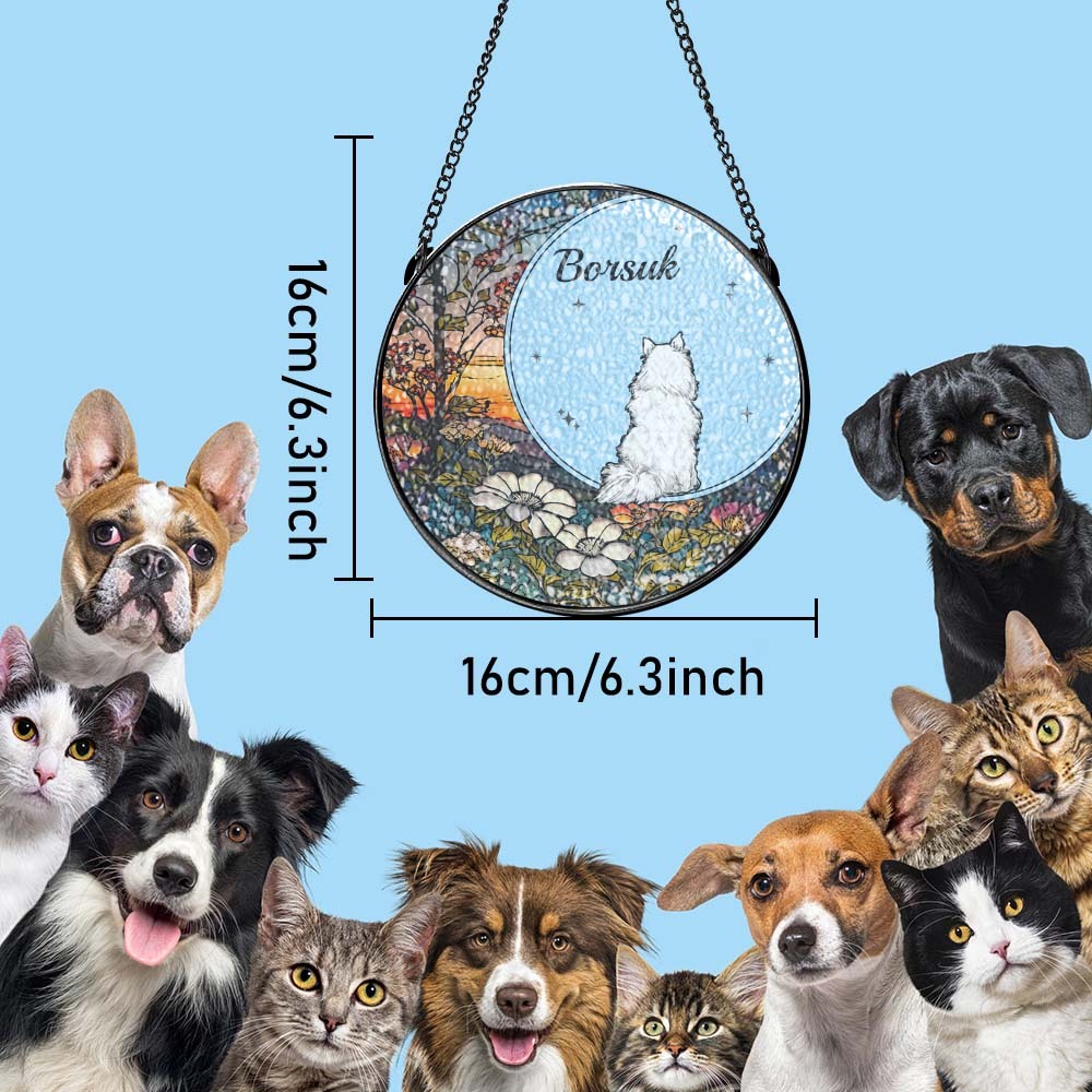 Attrape-soleil Personnalisé En Vitrail Pour Animaux De Compagnie Attrape-soleil Personnalisé Pour Fenêtre Pour Amoureux Des Animaux De Compagnie - Mug Personnalisé