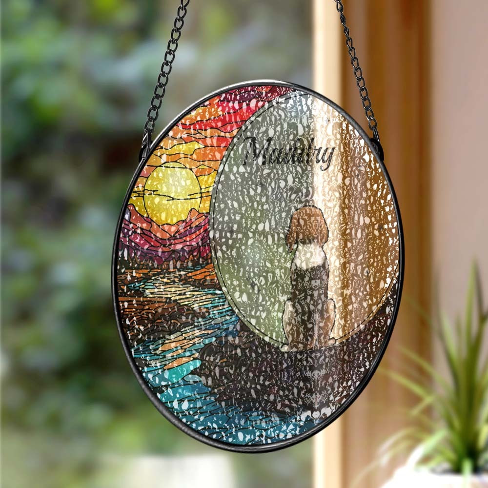 Attrape-soleil Personnalisé En Vitrail Pour Animaux De Compagnie Attrape-soleil Personnalisé Pour Fenêtre Pour Amoureux Des Animaux De Compagnie - Mug Personnalisé